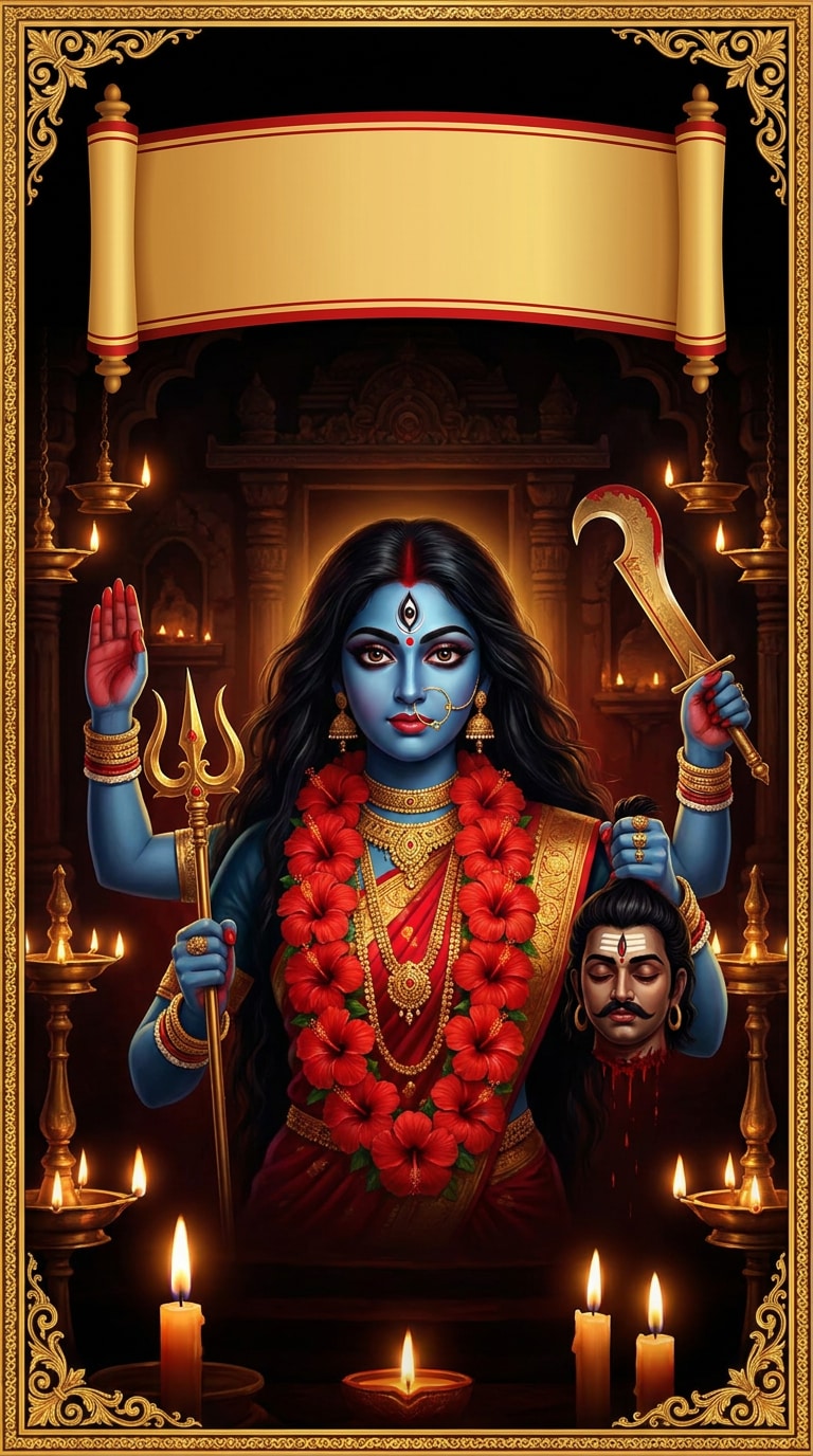 Kali Puja poster prompt