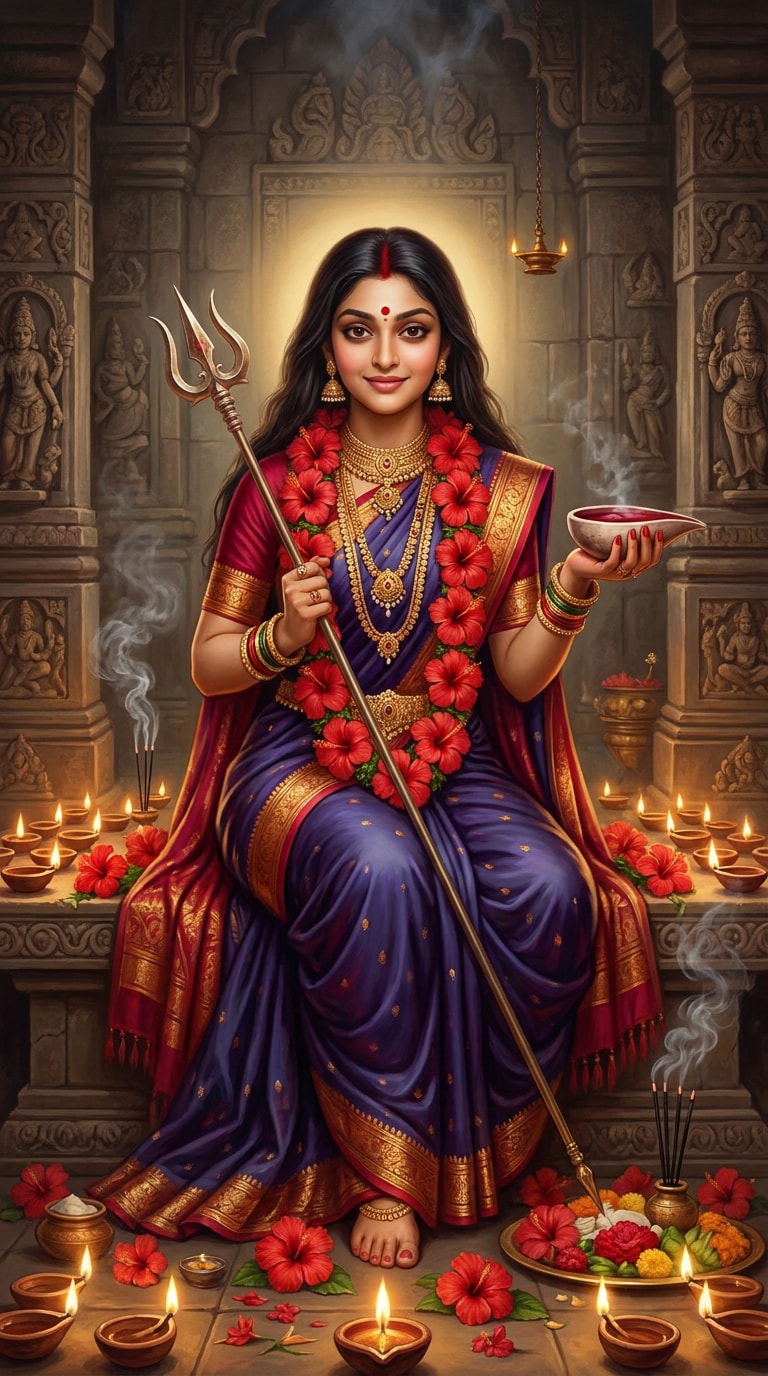 Kali devotional image prompt