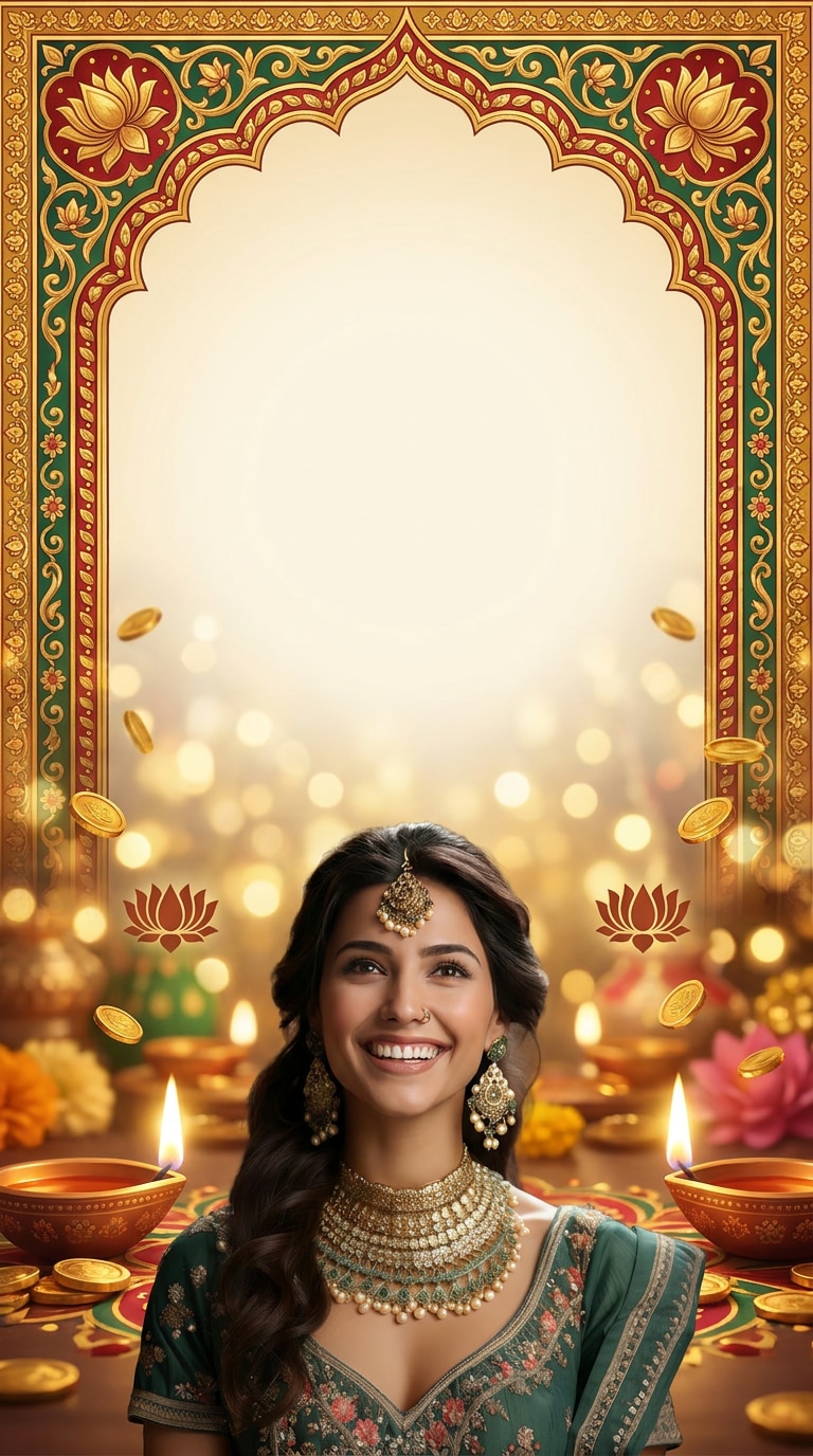 Lakshmi Diwali social media greeting prompt