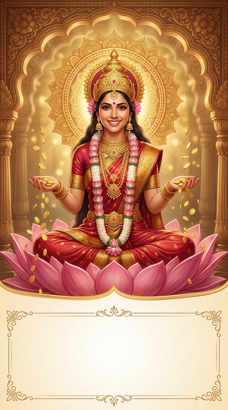 Lakshmi ji poster prompt