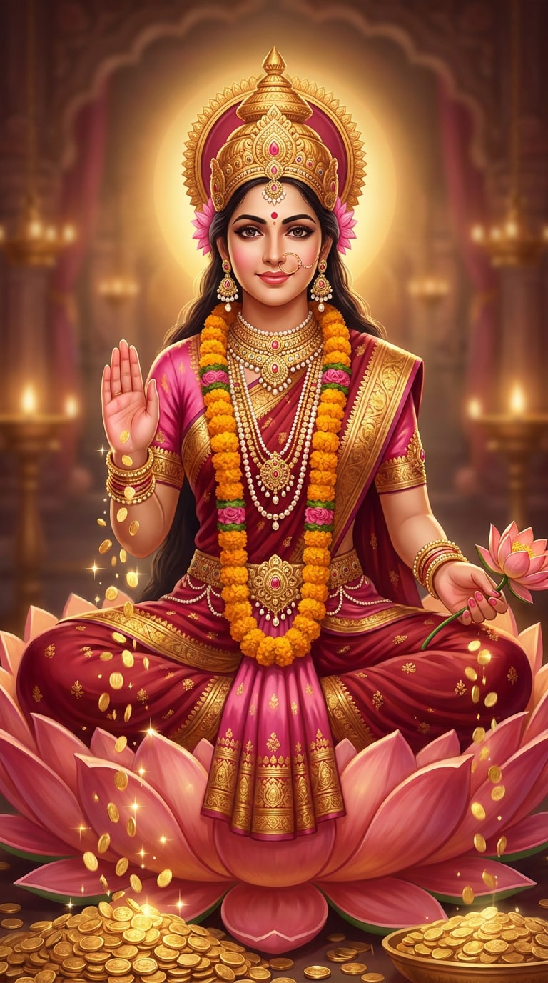 Diwali Lakshmi Puja background prompt