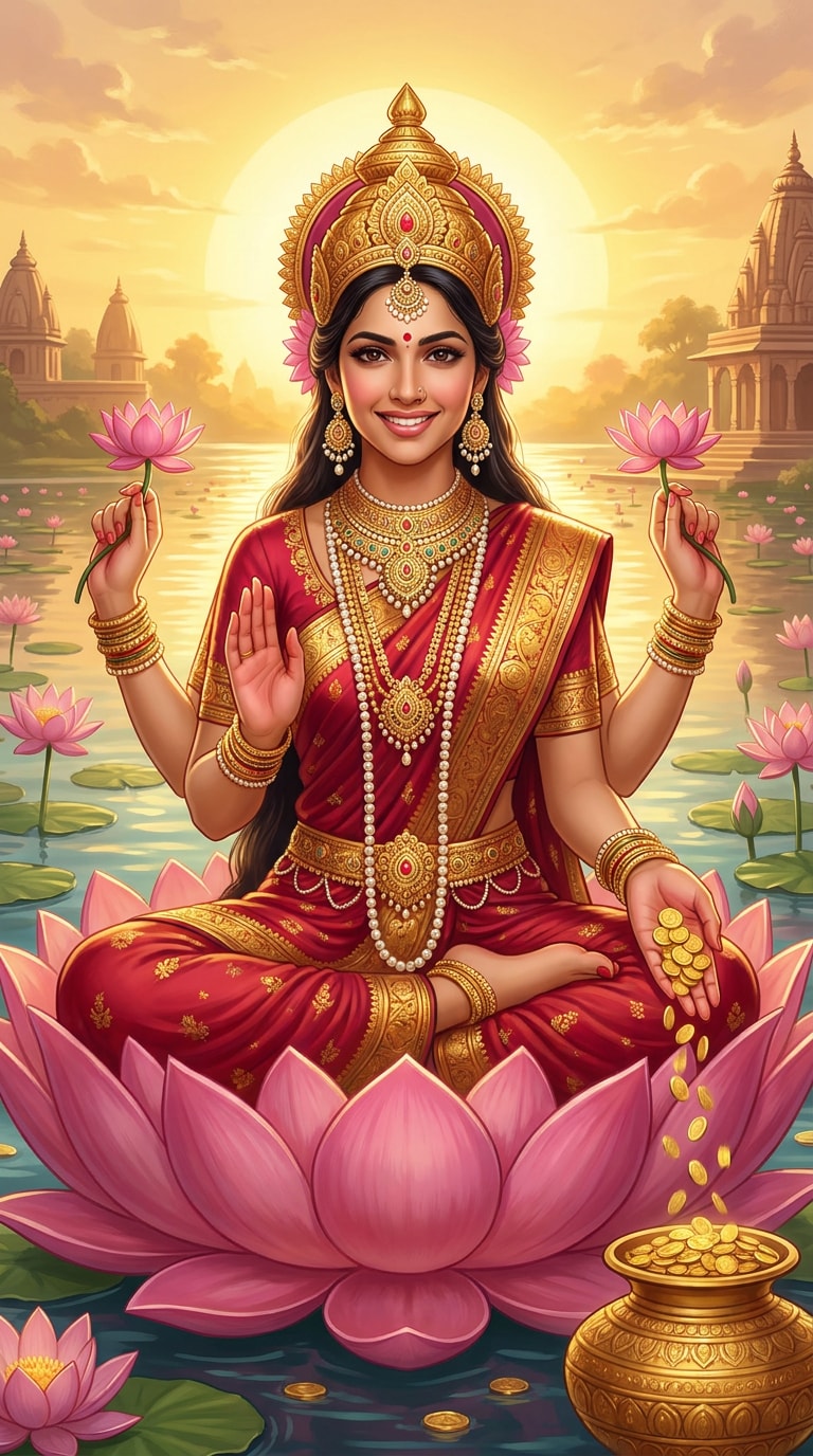 Mahalakshmi wallpaper prompt