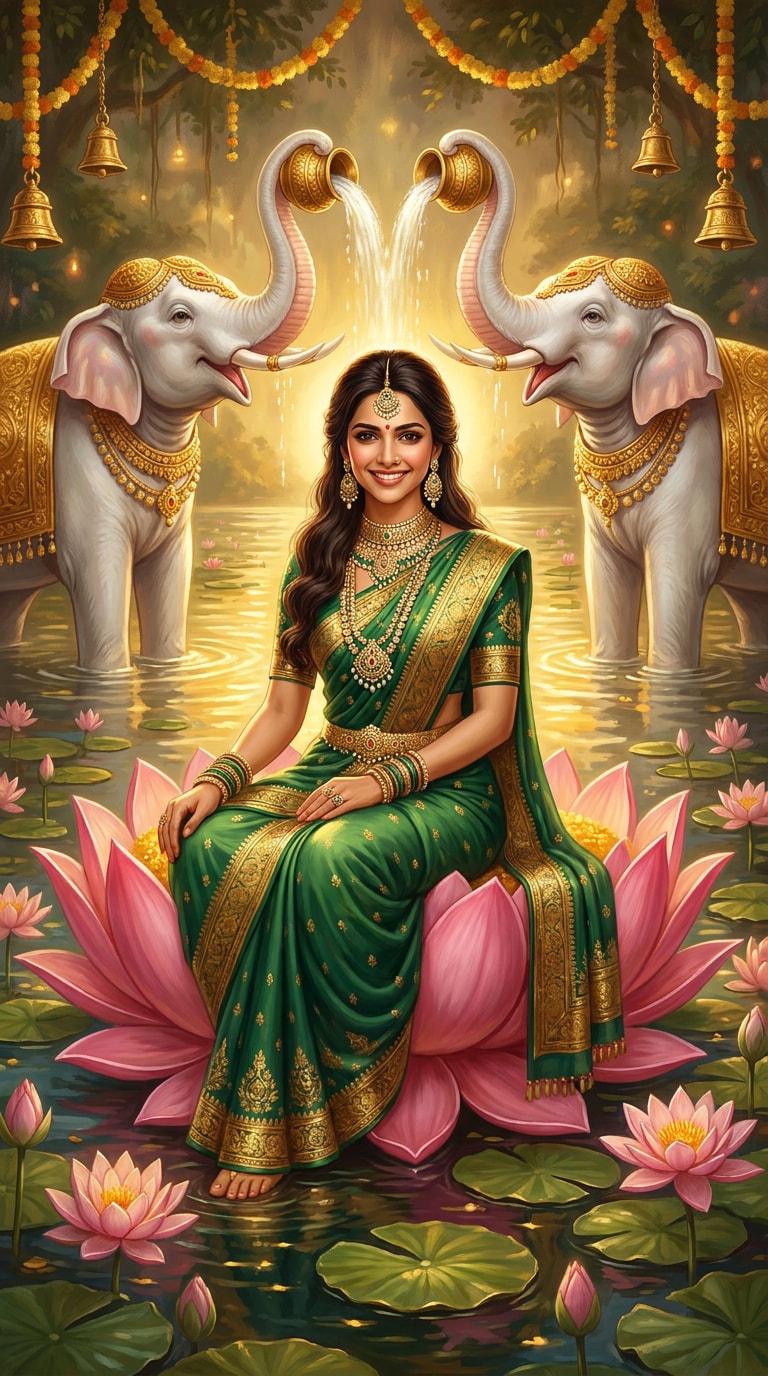 Laxmi Maa poster background prompt