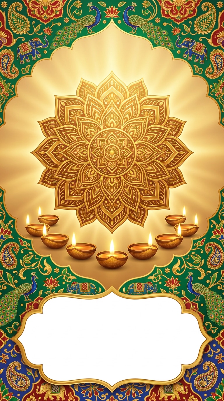 Happy Diwali Lakshmi poster prompt