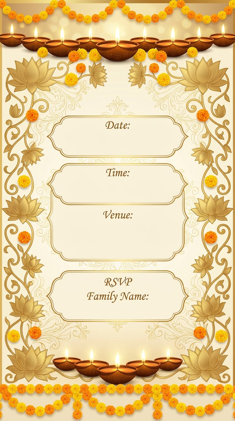 Lakshmi Puja invitation prompt
