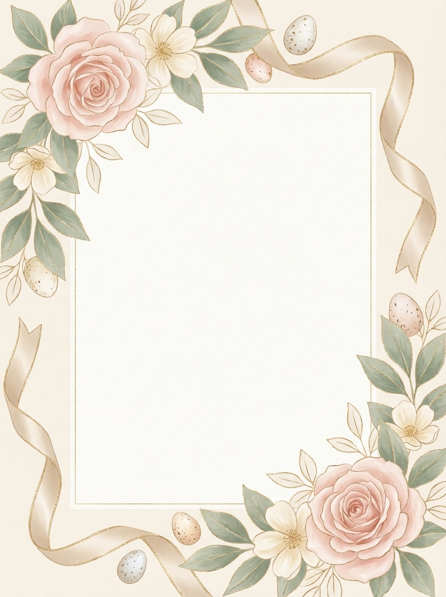 Elegant Easter greeting card background