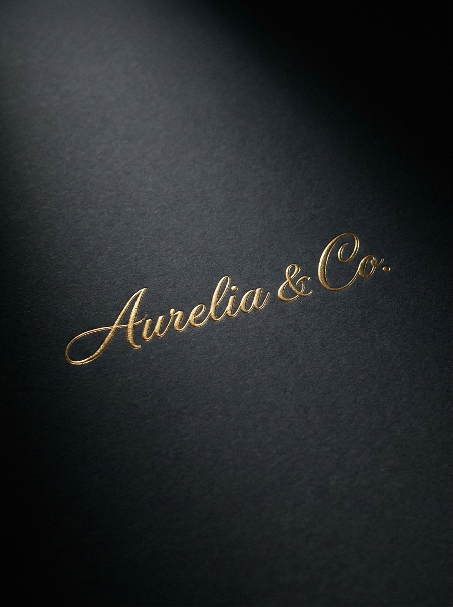 Gold Foil Signature Branding