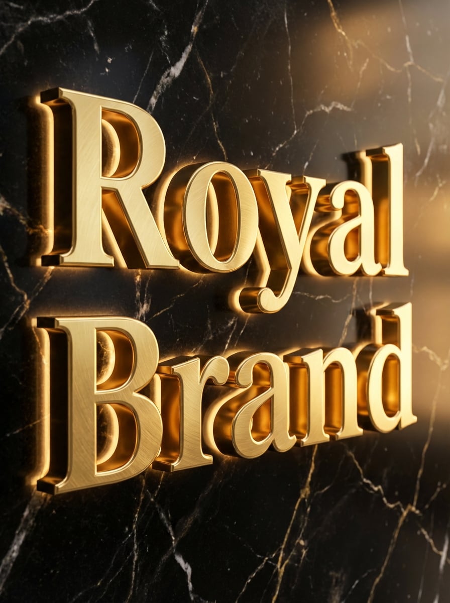 Gold Luxury Lettering
