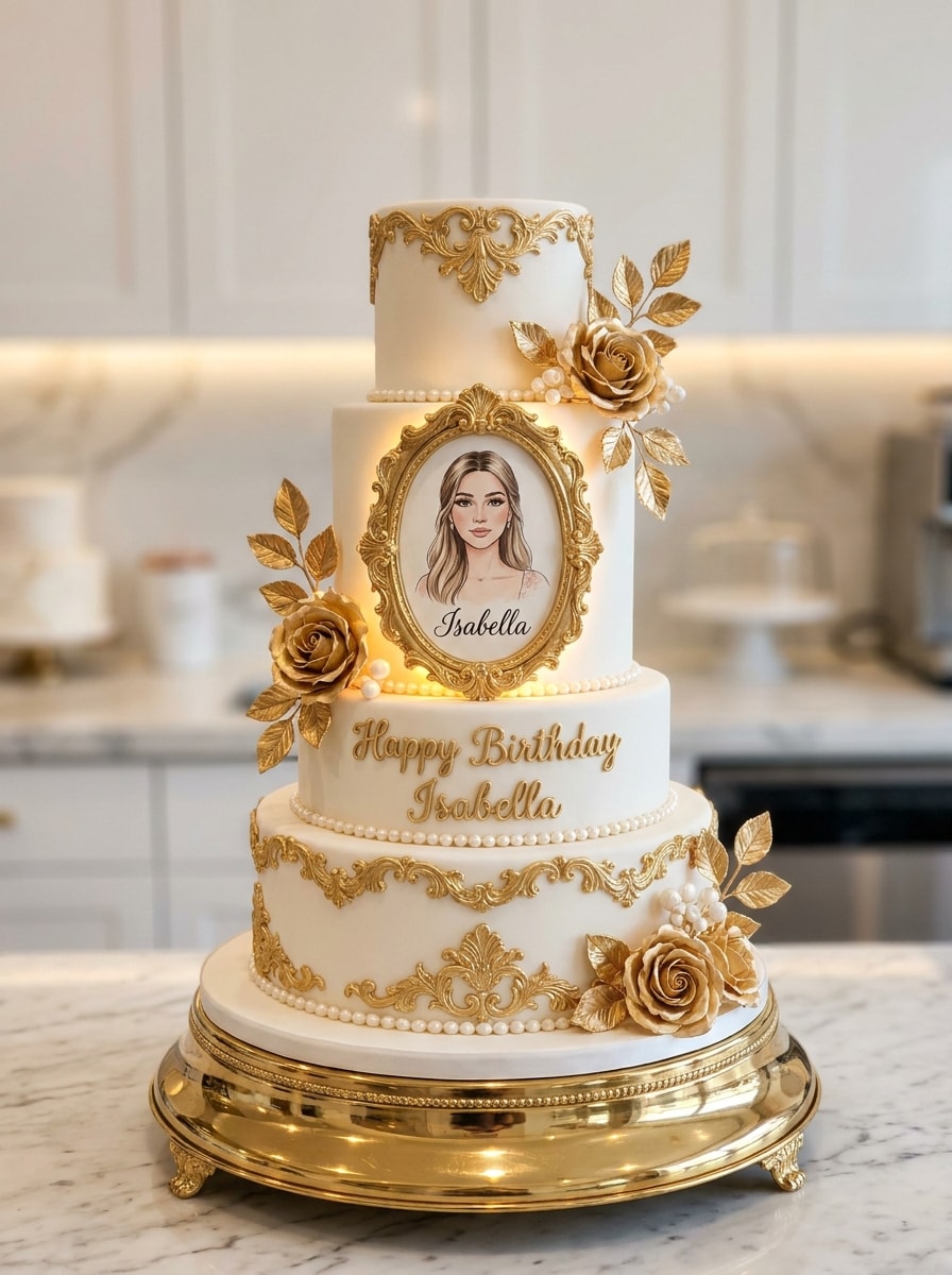 Gold Luxury Cake