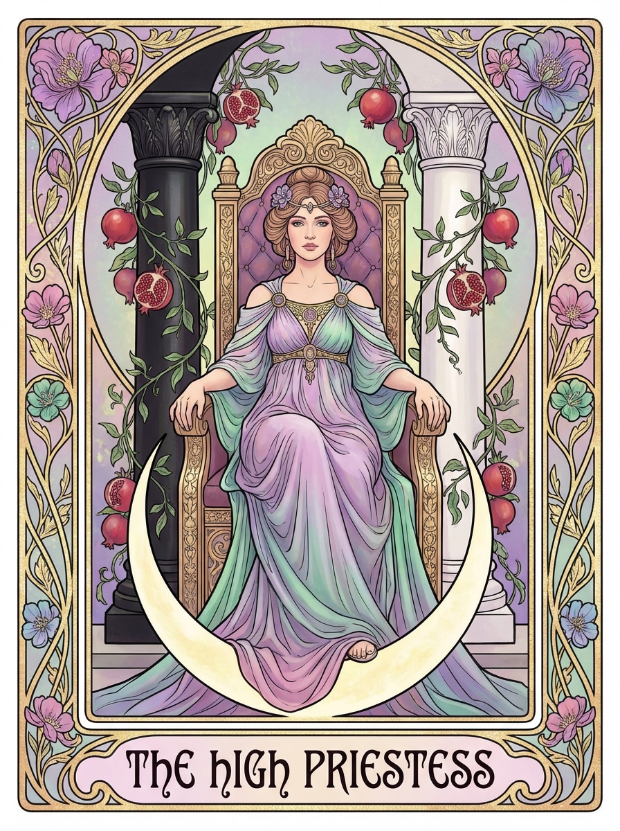 Golden Art Nouveau Tarot