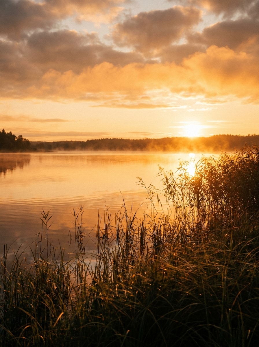 Golden Hour Lake