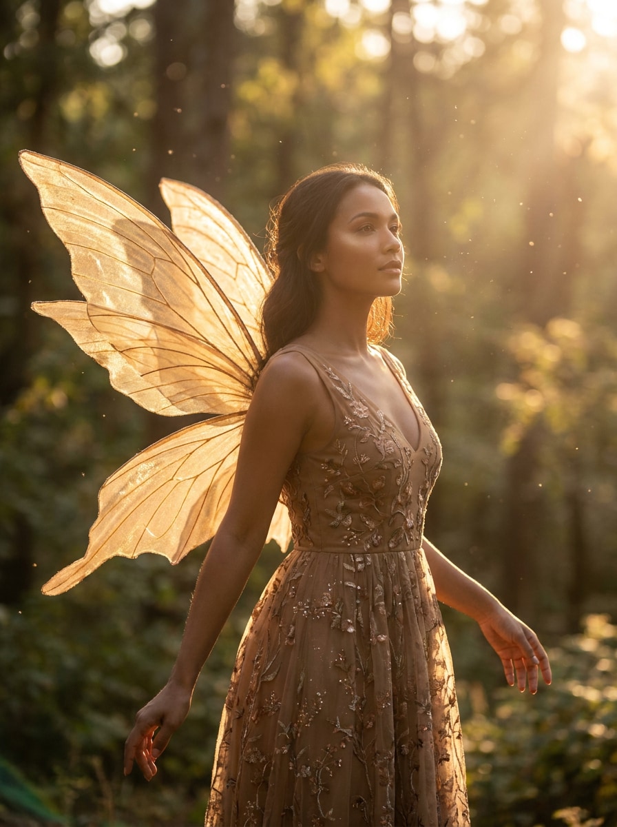 Golden Light Wings