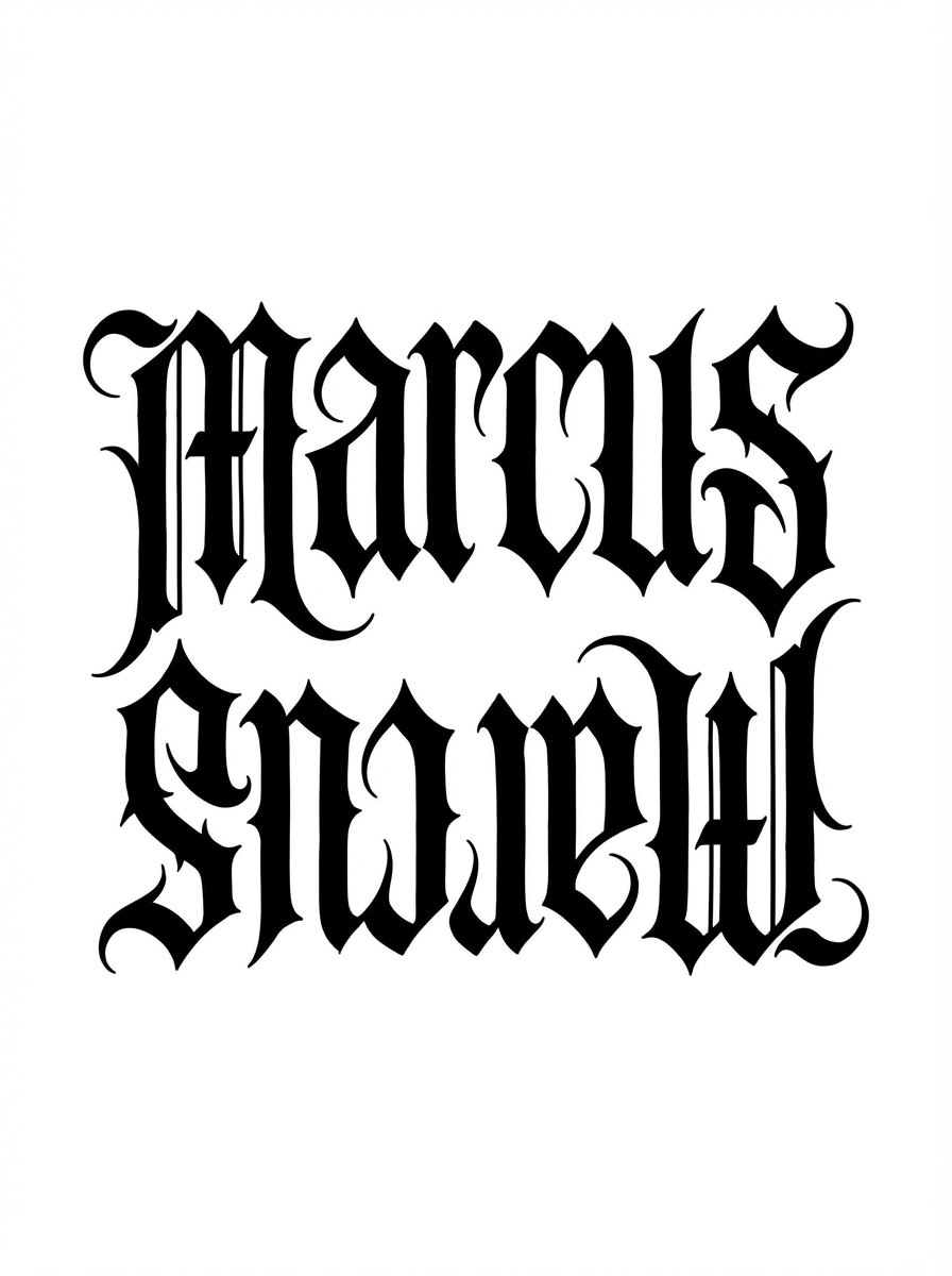 Gothic Tattoo Ambigram