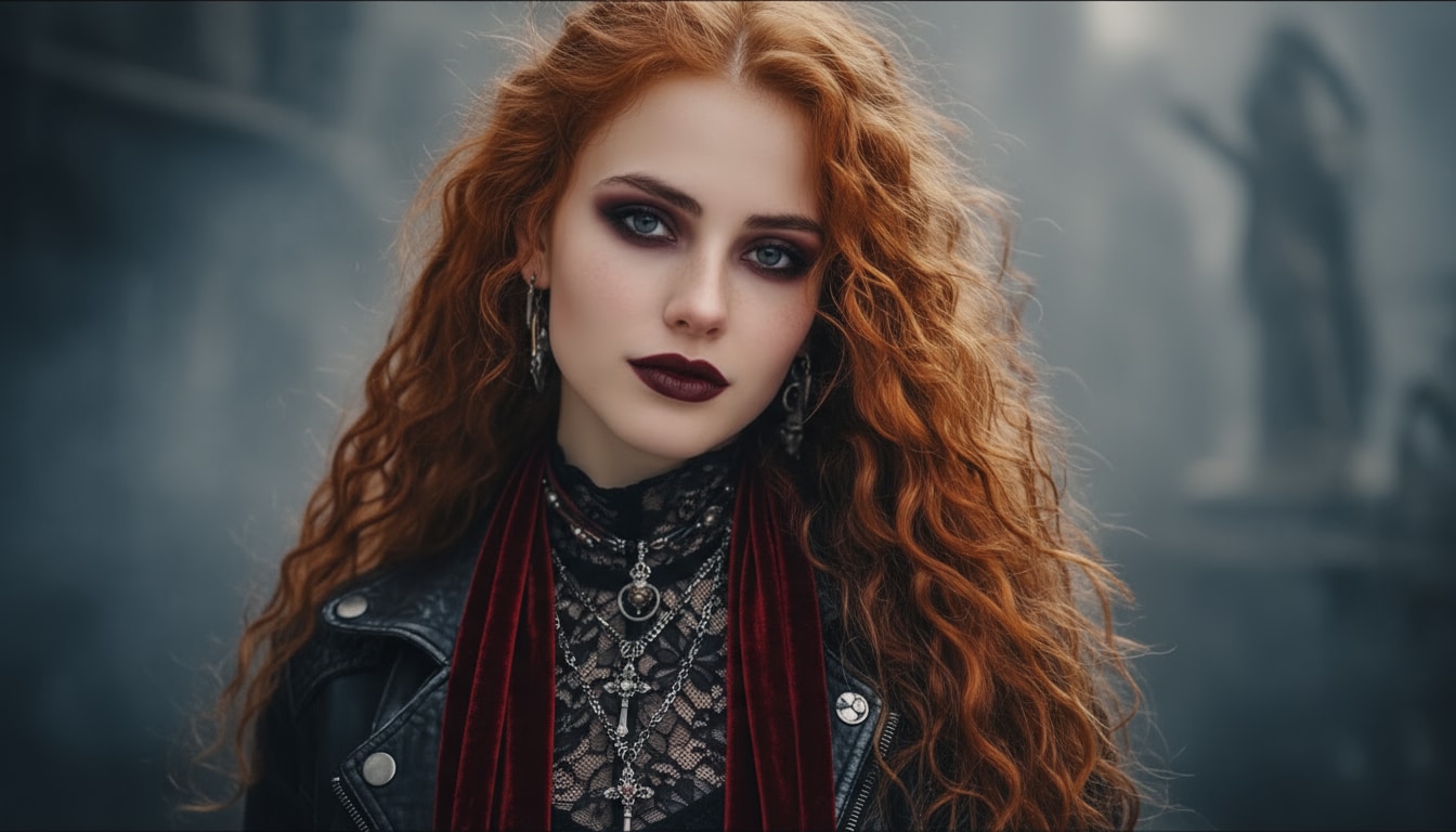Dark Romantic Gothic Look
