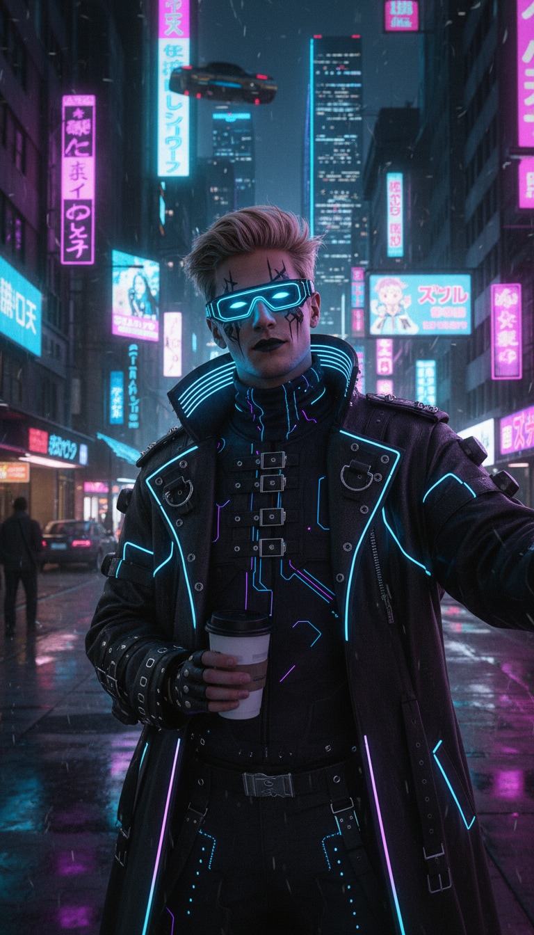 Cyber Goth Aesthetic