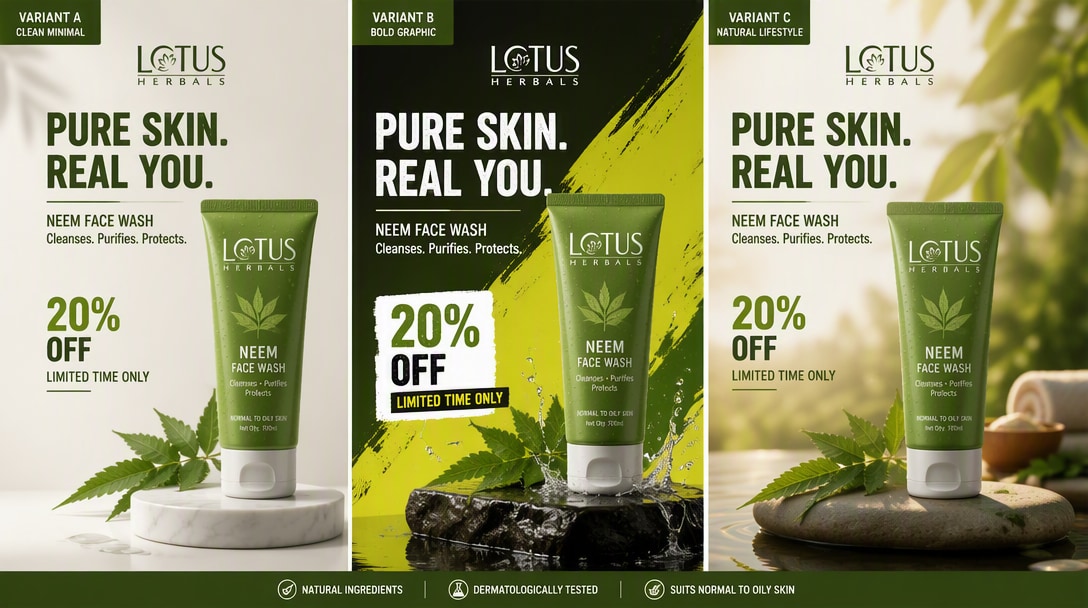 GPT Image 2.5 ad creative variants example