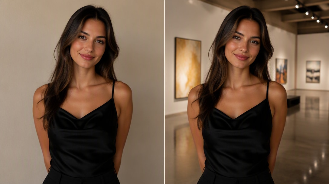 GPT Image 2.5 Background Replacement editing example