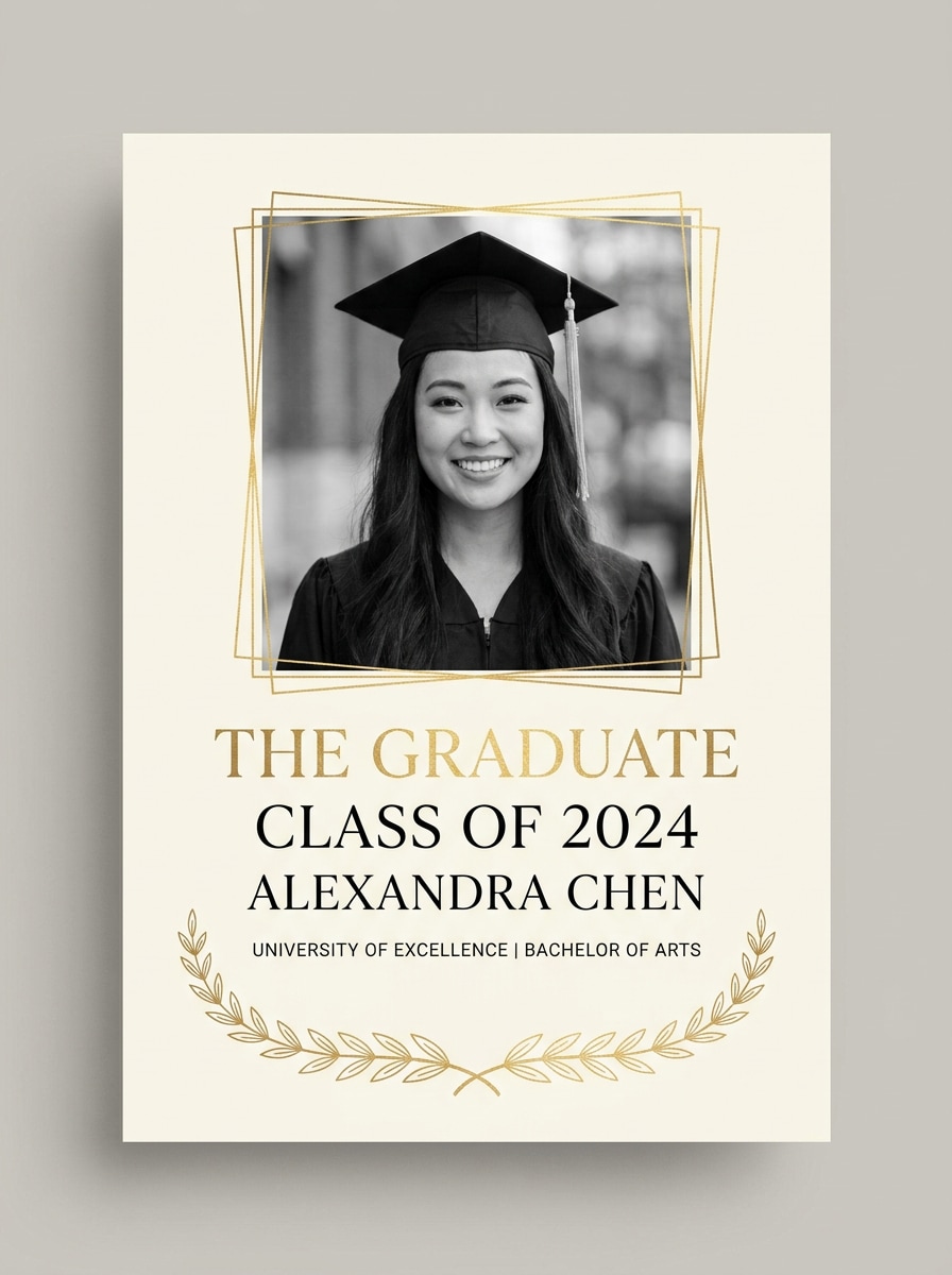 Graduation Announcement Poster