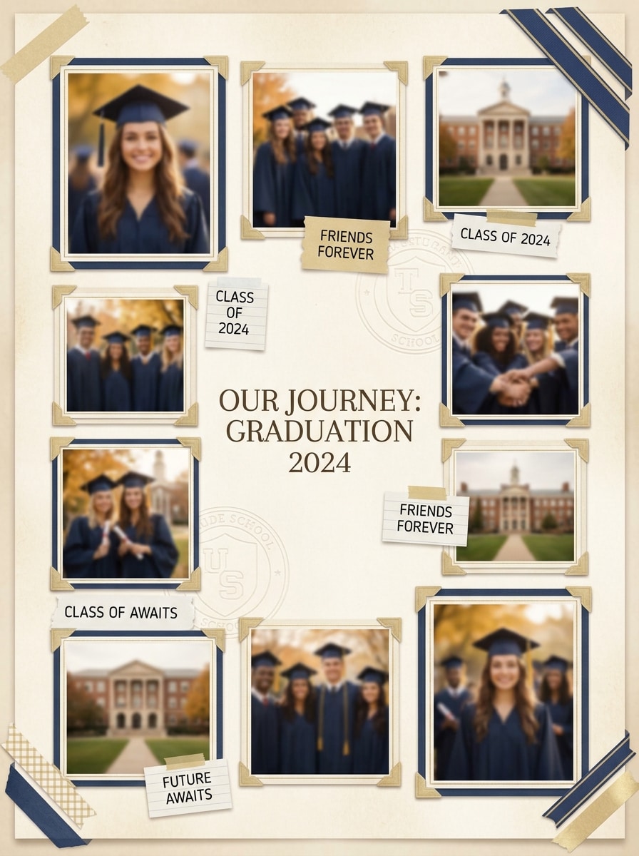 Memory Collage Yearbook Style