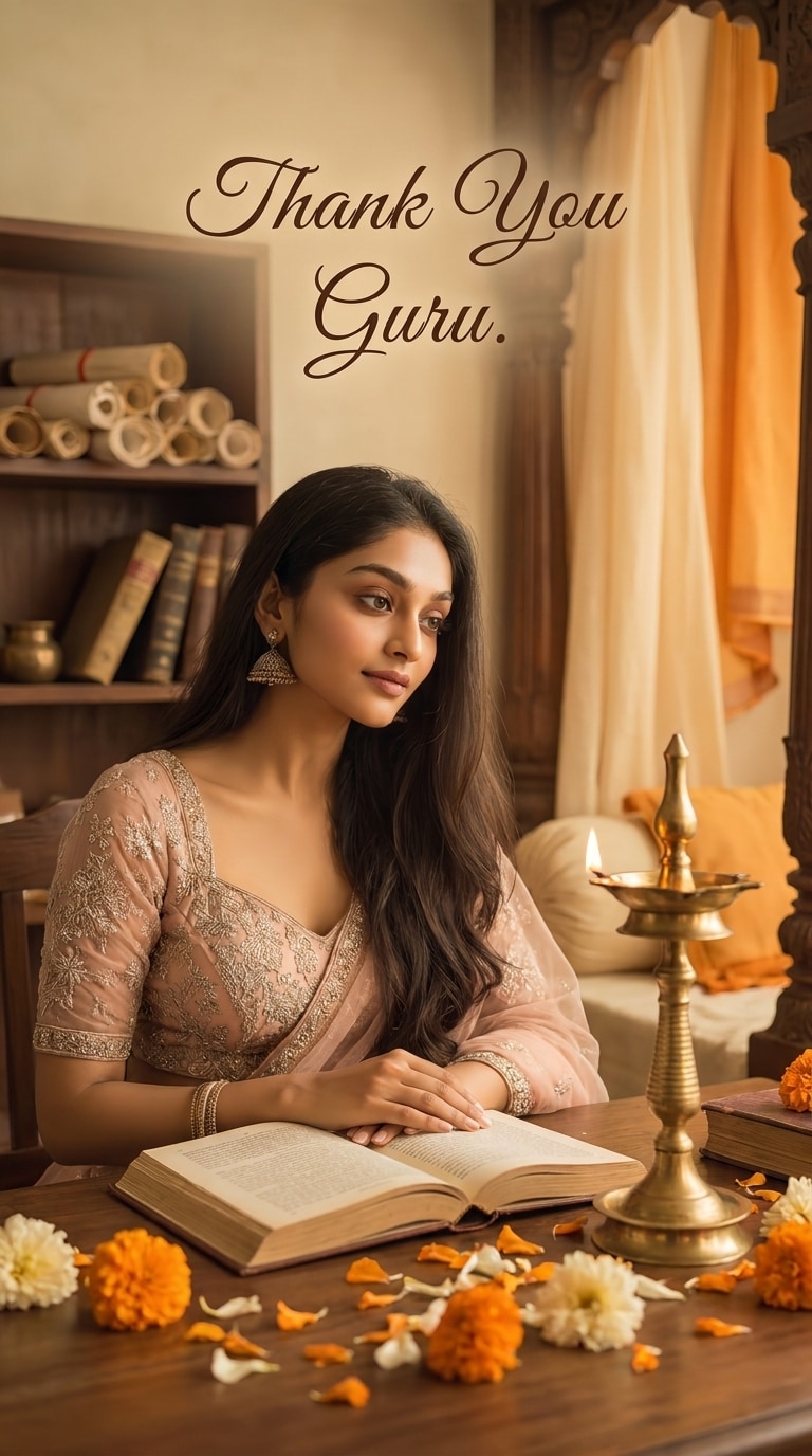 Happy Guru Purnima Poster AI Prompt