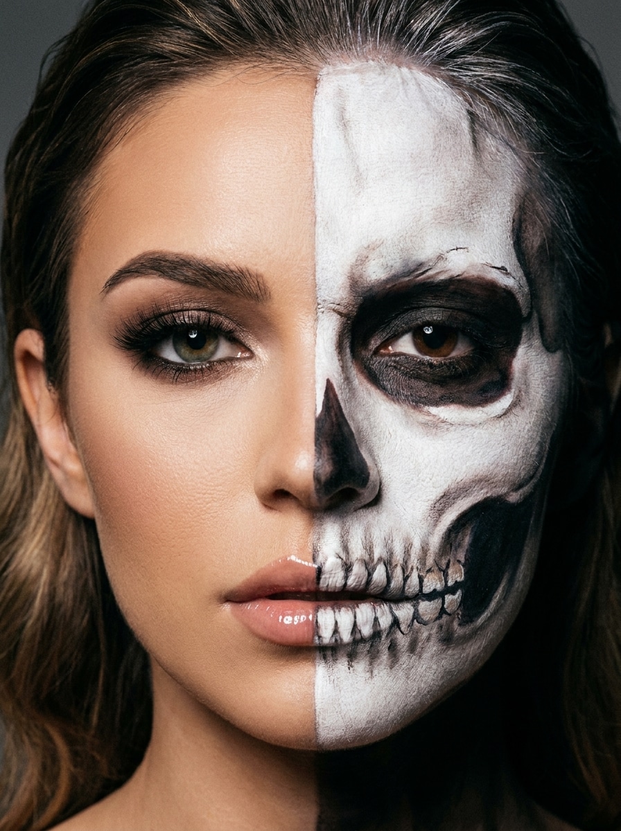 Half Skull Face