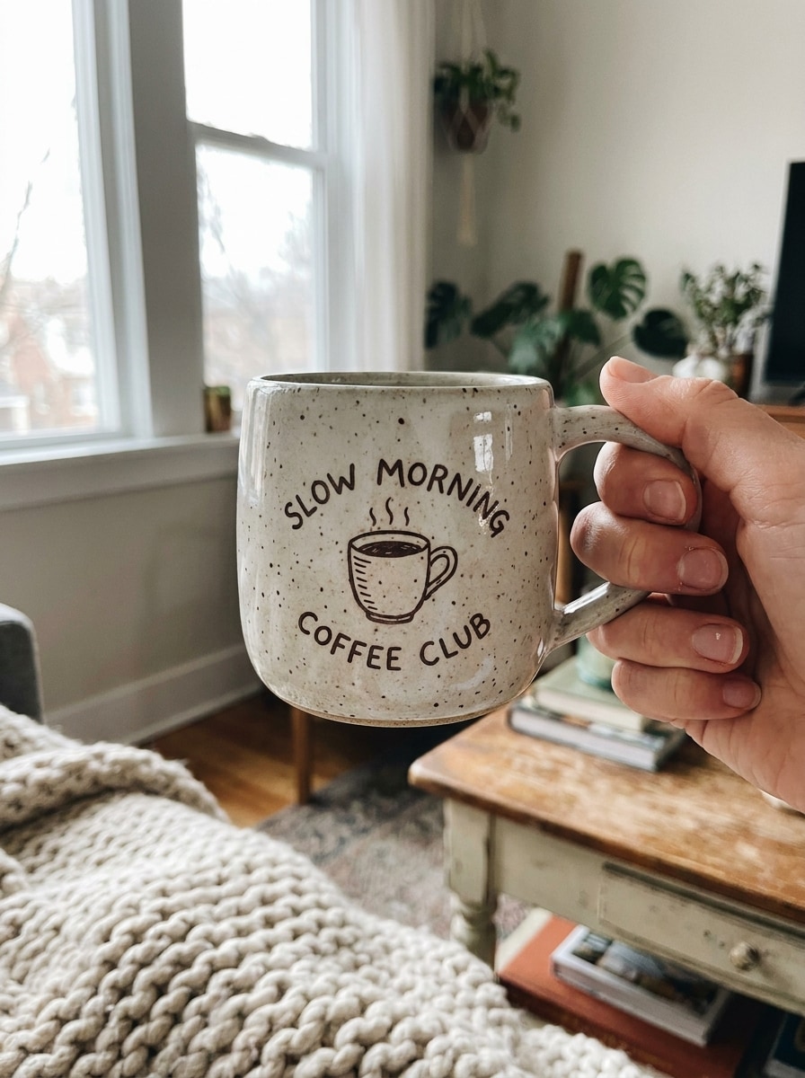 Hand-Held Coffee Mug