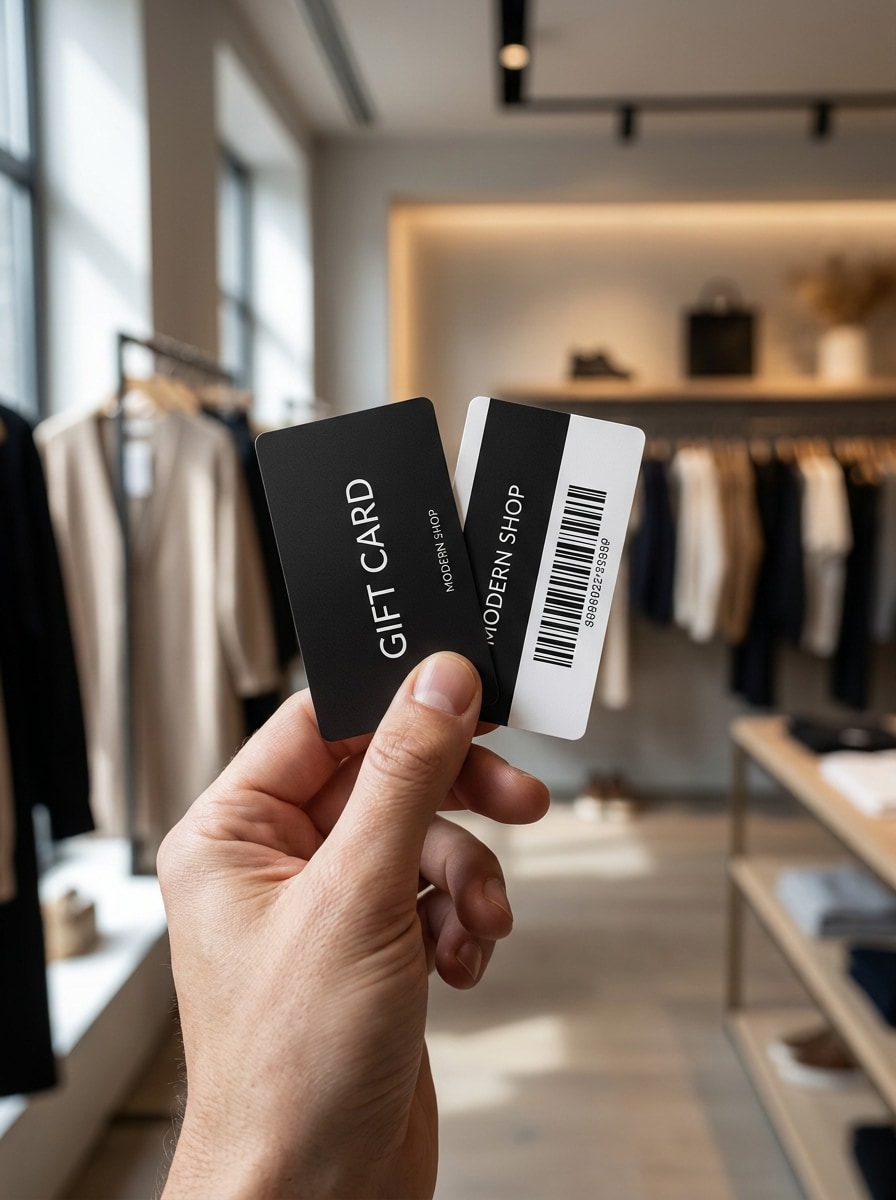 Hand Holding Gift Card
