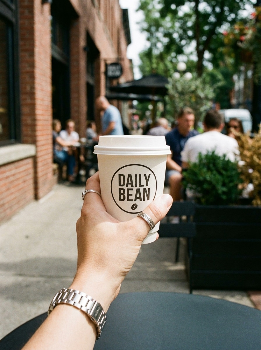 Hand-Held Takeaway Cup