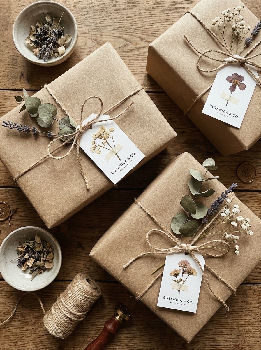 Handmade Gift Packaging Mockup
