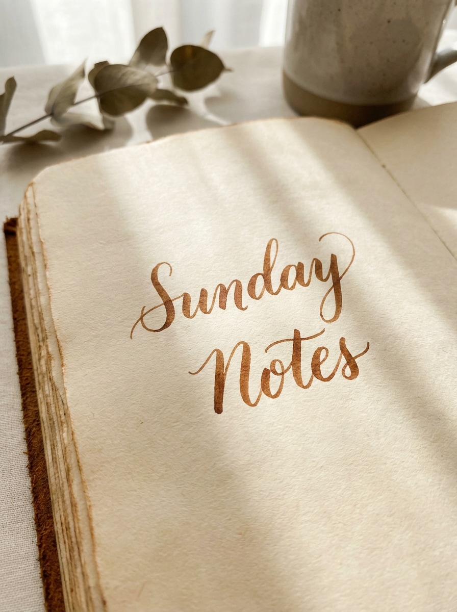 Handwritten Cozy Text