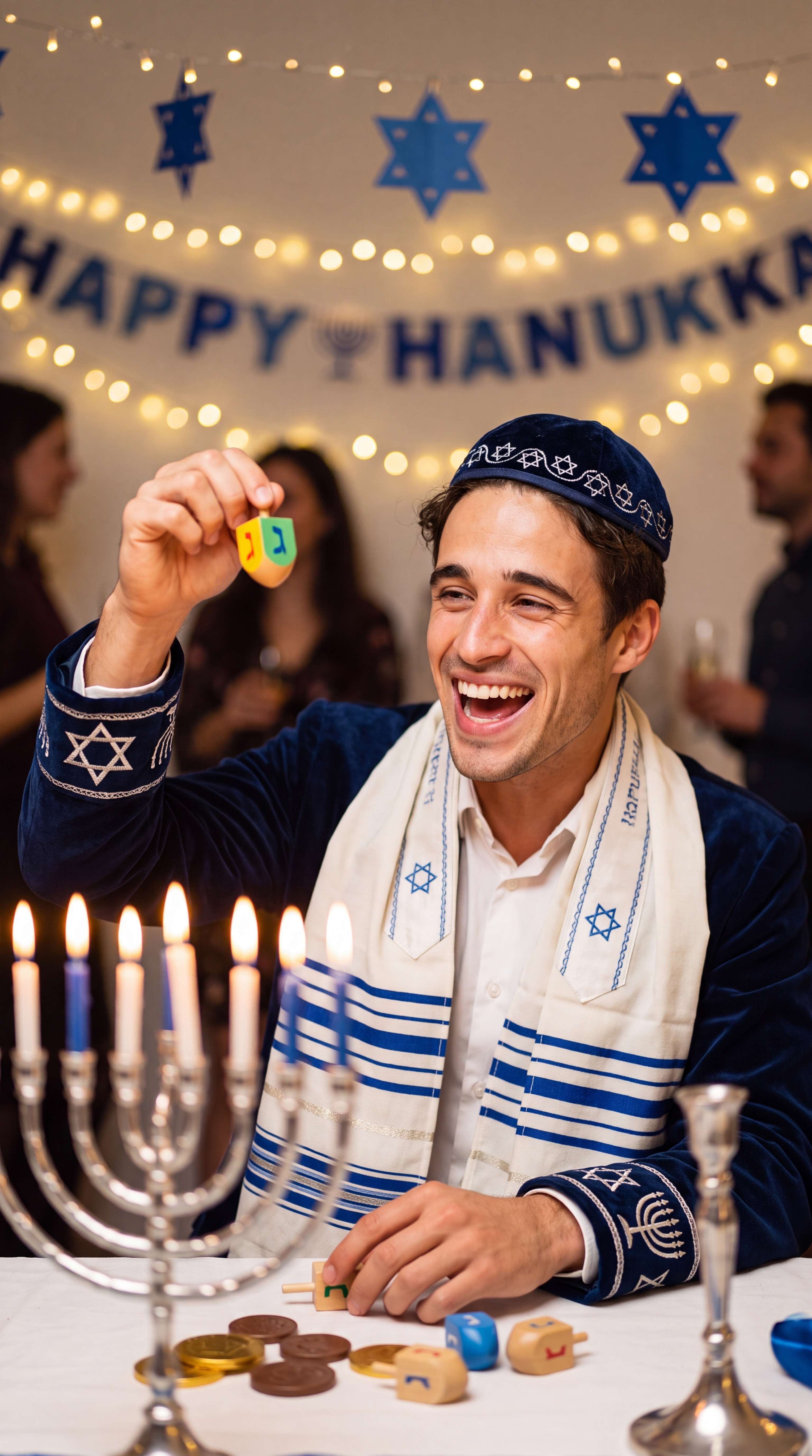 AI Hanukkah Photos Generator male demo
