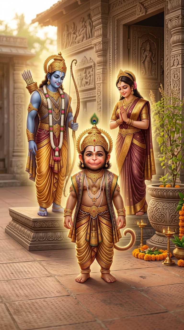 Ram Devotional Scene