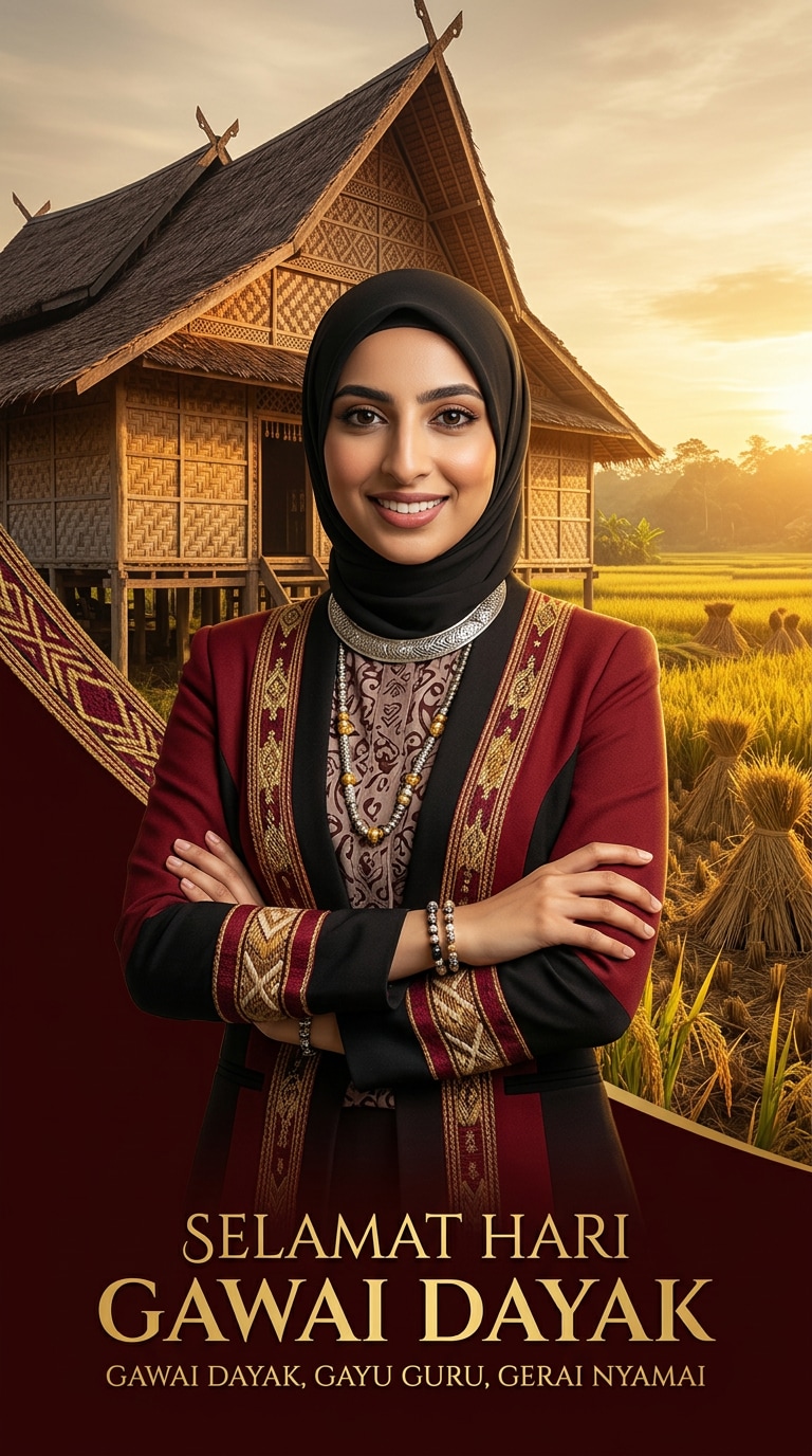 Premium Hari Gawai Social Media Poster
