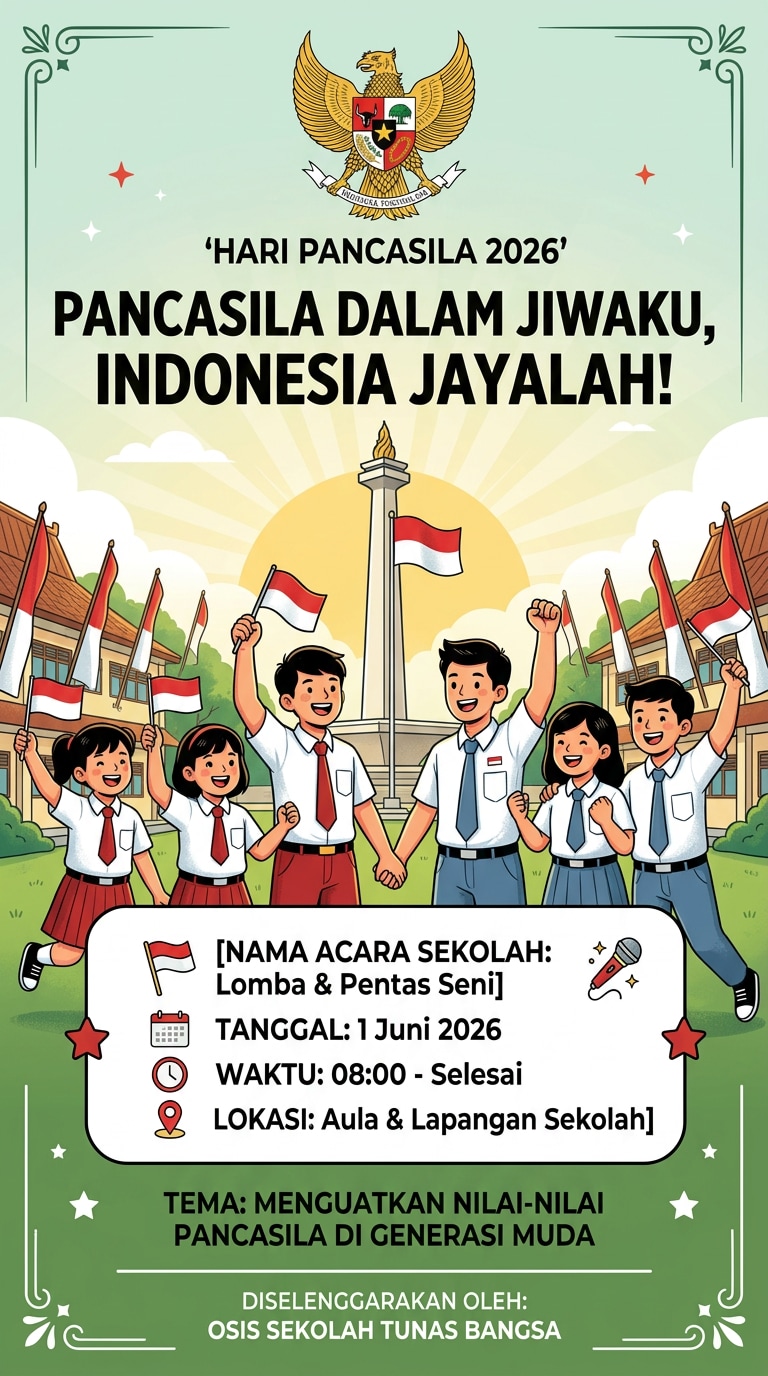 School Event Hari Pancasila Poster