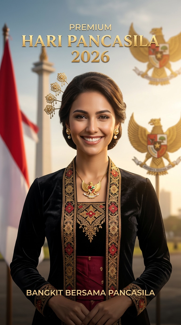 Monas and Garuda Pancasila AI Poster