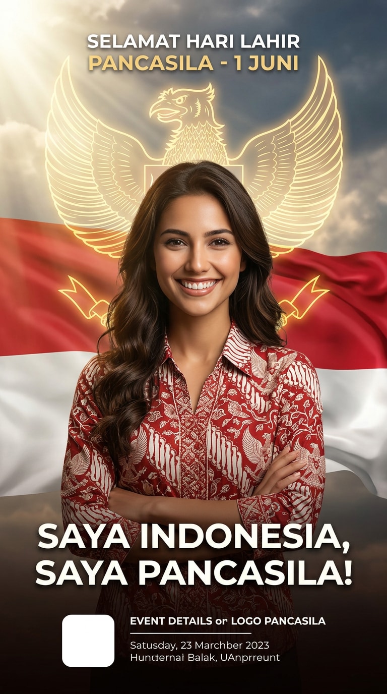 Indonesian Cultural Unity AI Poster