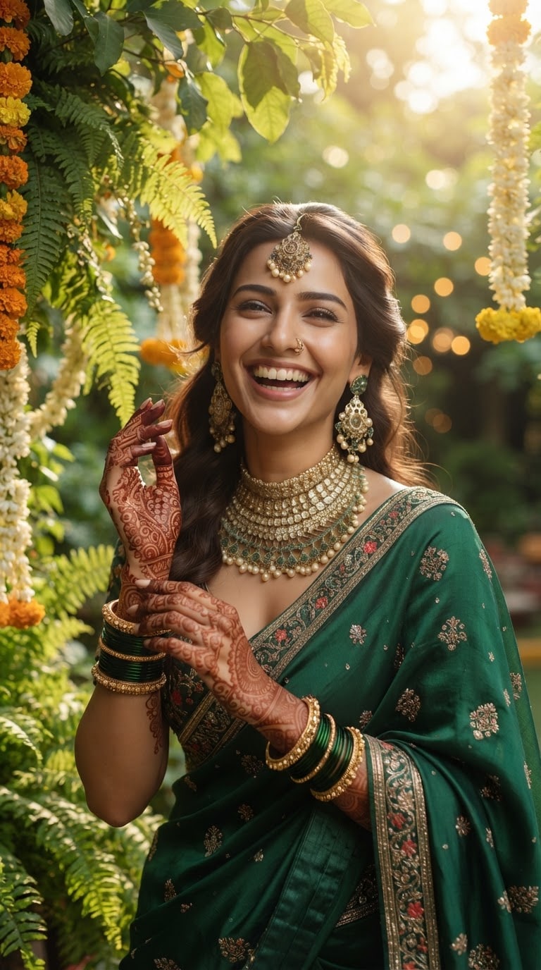 Teej Makeup and Mehndi AI Prompt