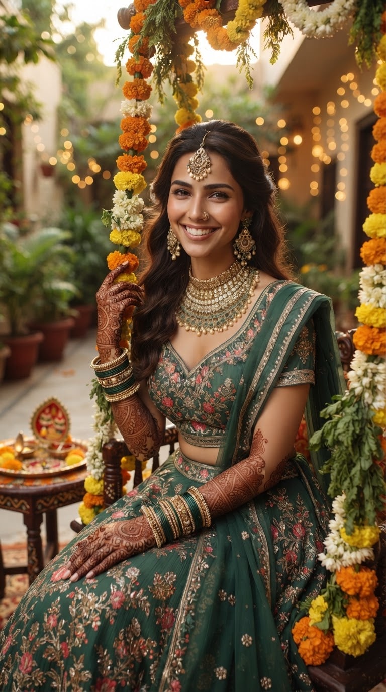 Teej Family Celebration AI Prompt
