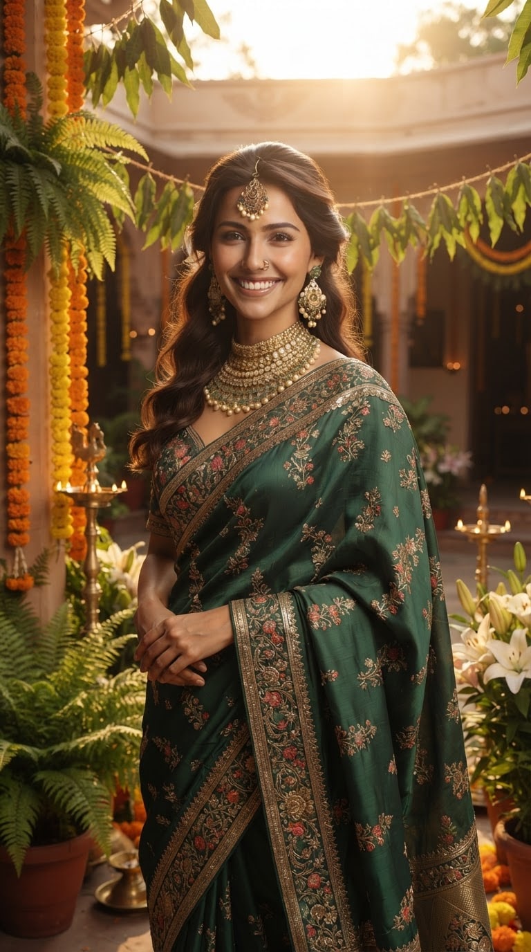 Mehndi and Bangles Teej AI Photo Editing Prompt