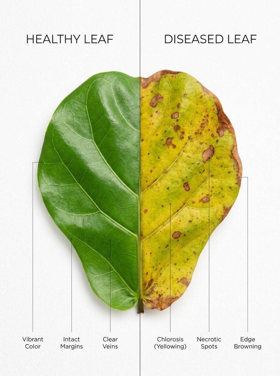 Healthy vs Diseased Leaf Split