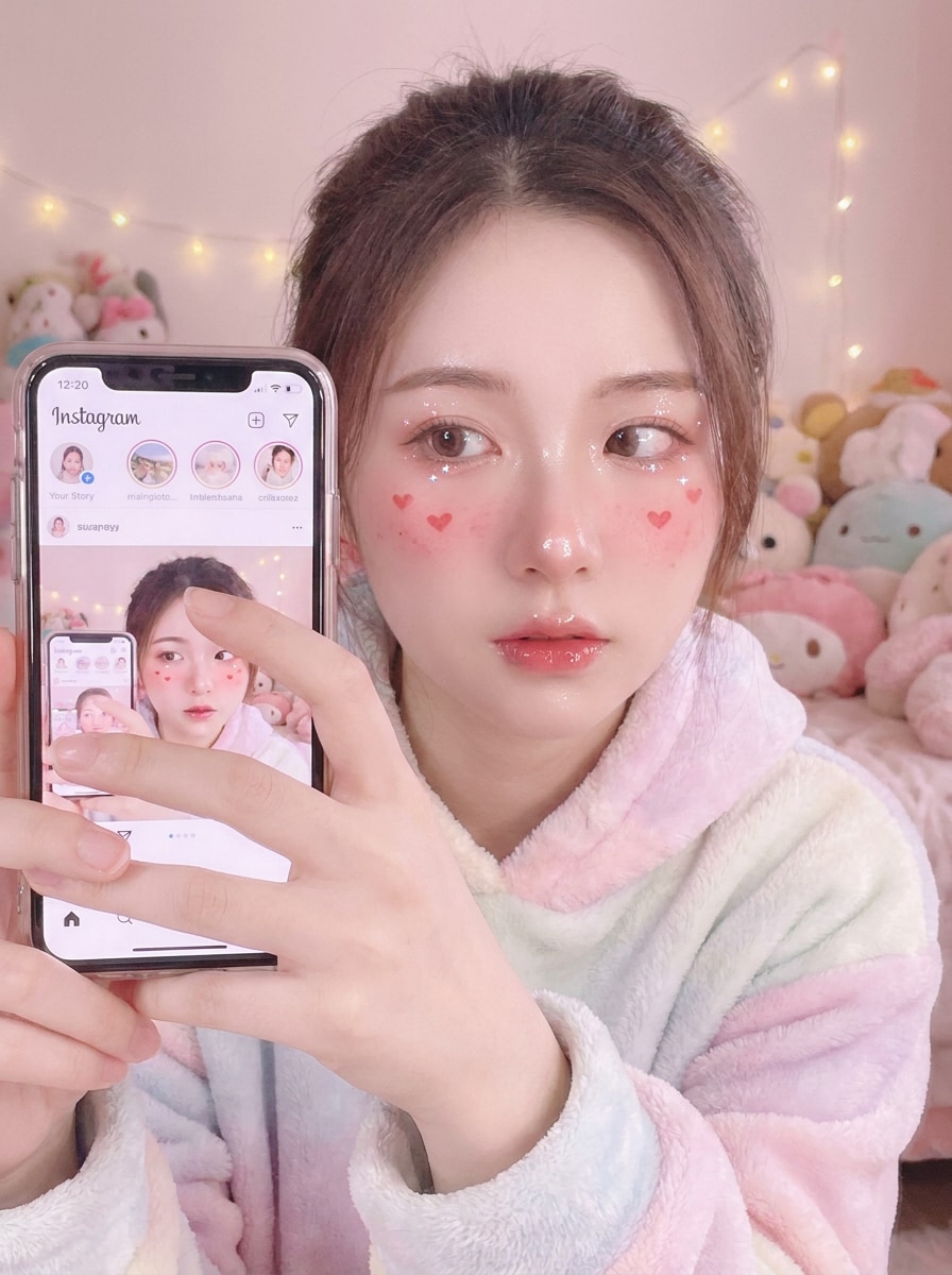 Heart Blush Selfie