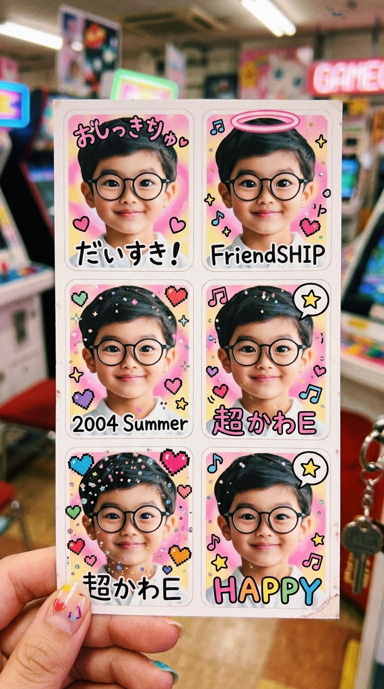 平成プリ贴纸边框款