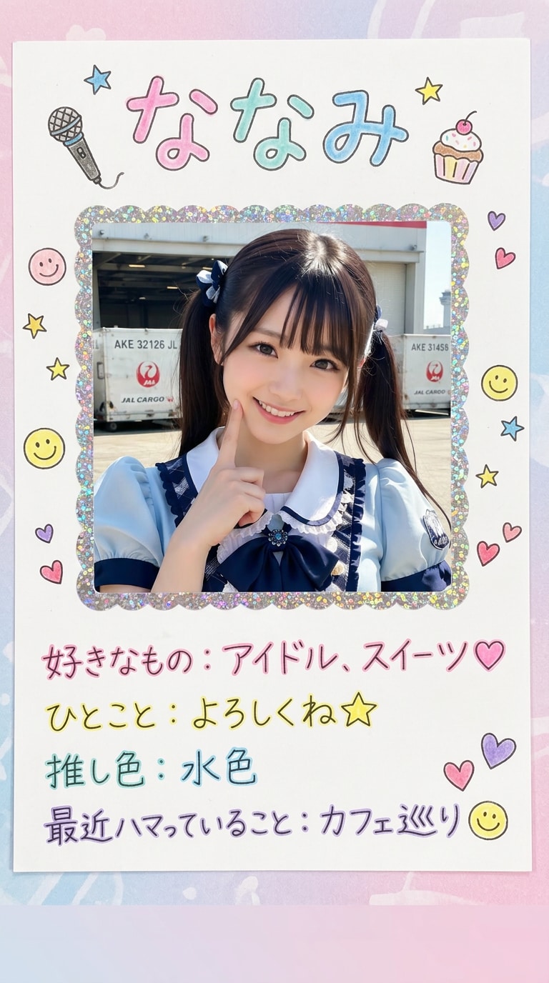 プロフィール帳風の平成プリクラ画像