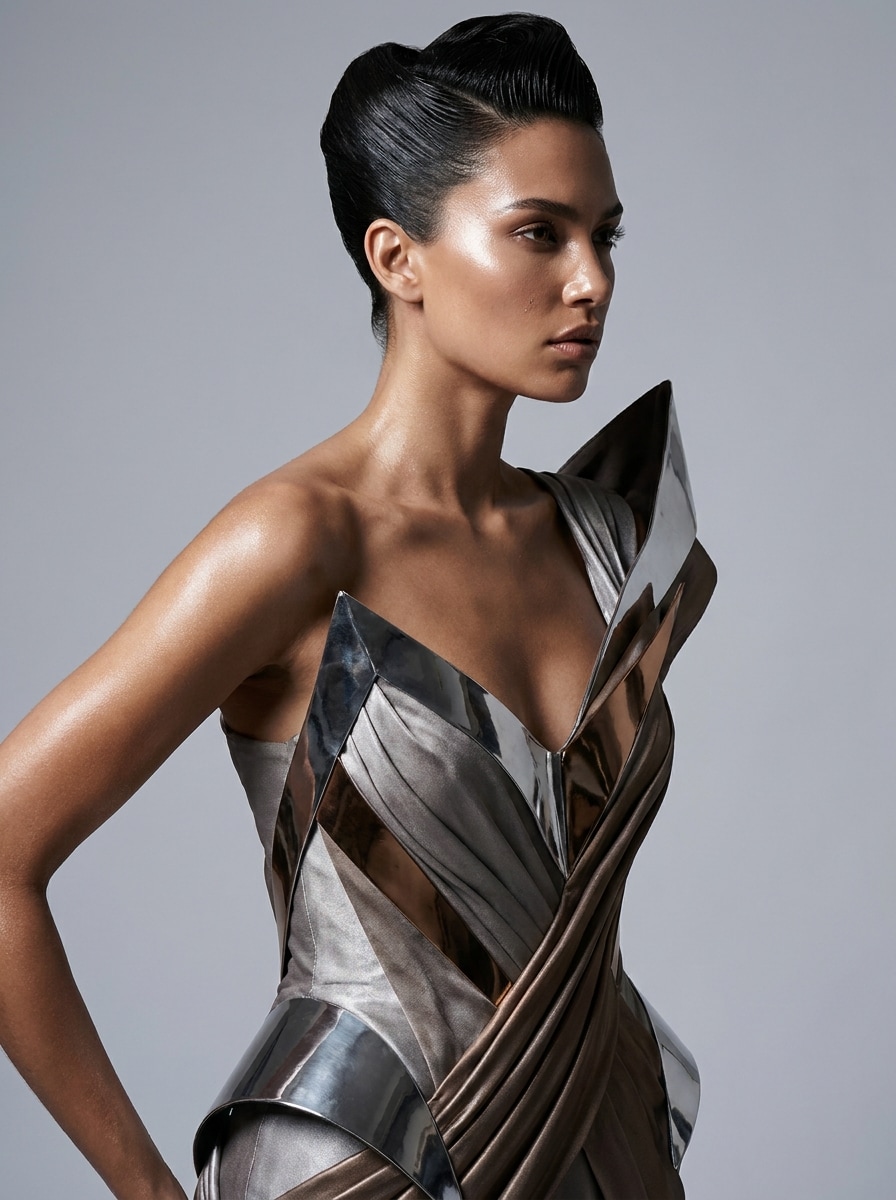 High-Fashion Magazine Cover