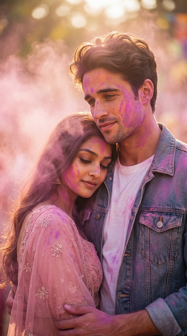 Symmetrical Poster Composition · Color Burst