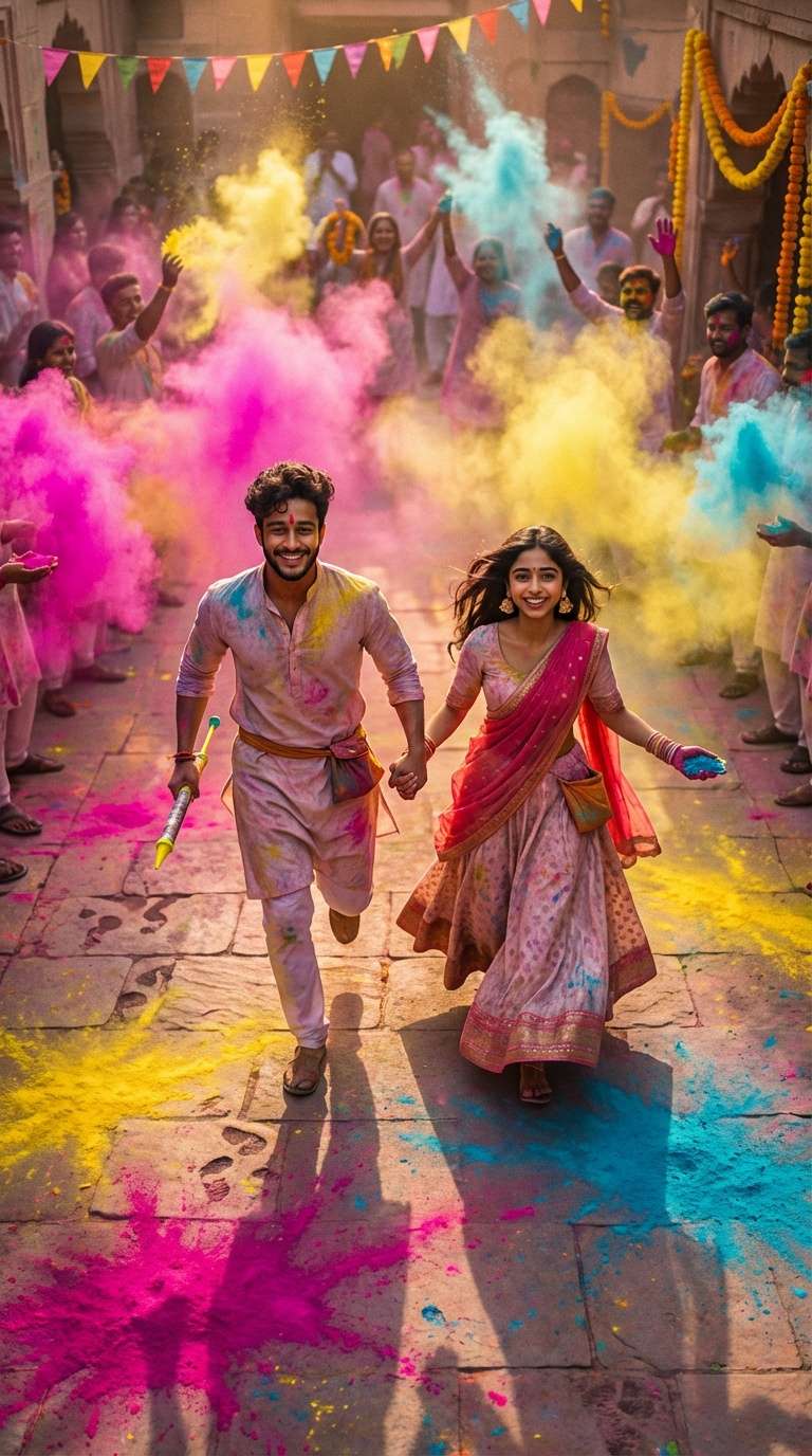 Holi AI Photo