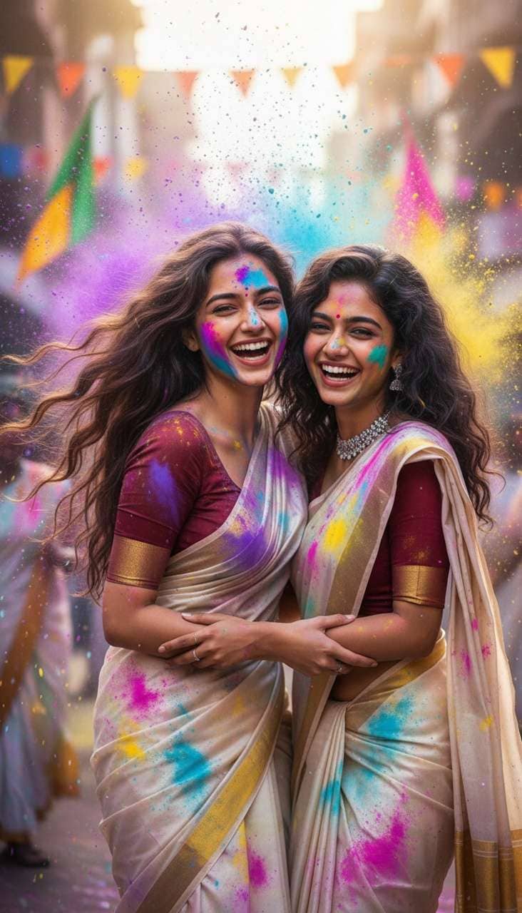 Holi AI Photo