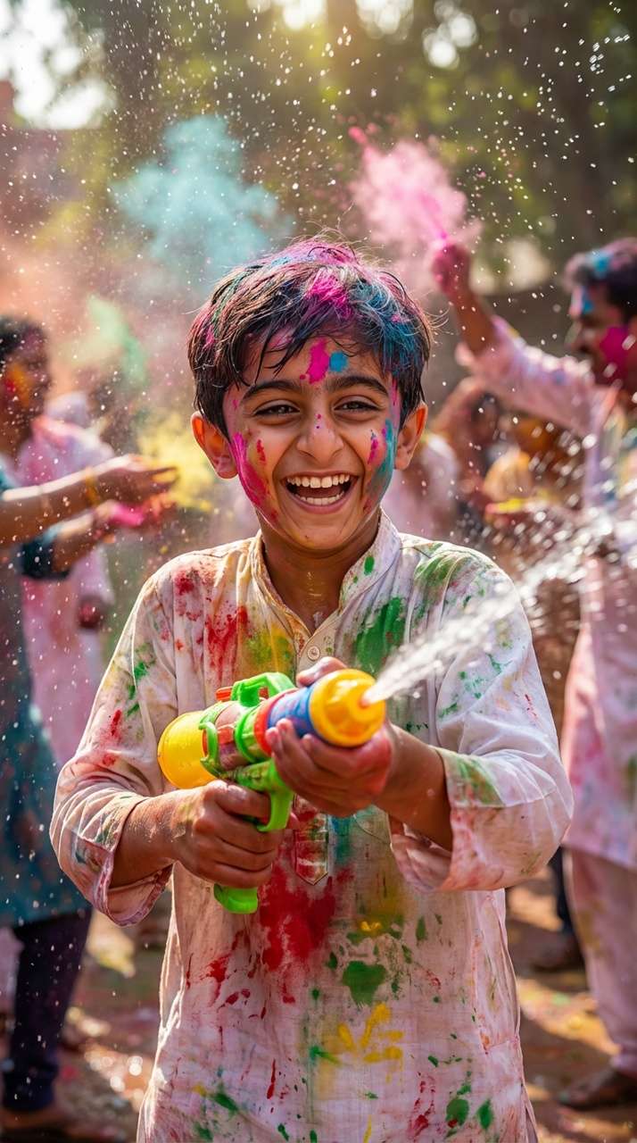 Holi AI Photo