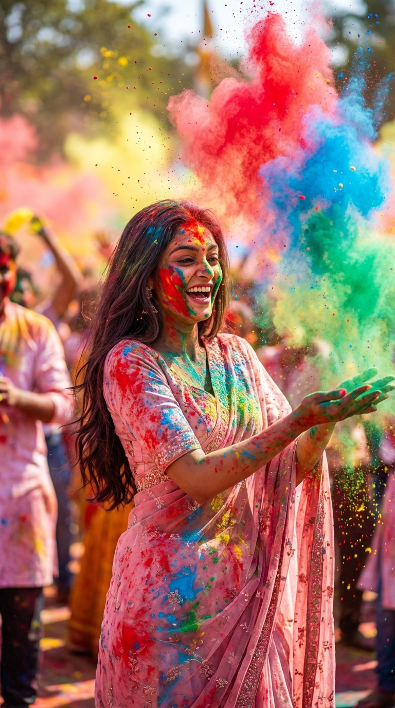Editorial Holi Portrait