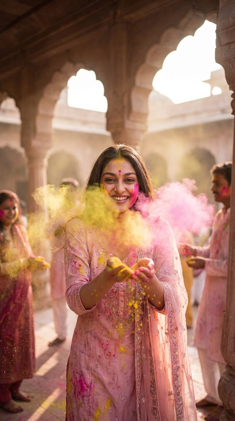 Street Holi Celebration